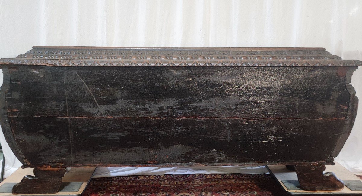 Cassonne Chest Cassone Sarcophagus 16th Century-photo-2