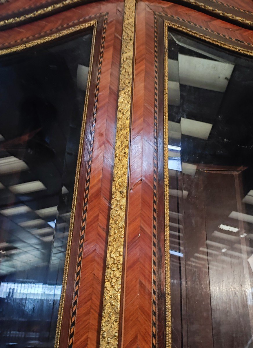 Rosewood And Rosewood Bookcase, Louis XVI Style - Early 19th Century-photo-5