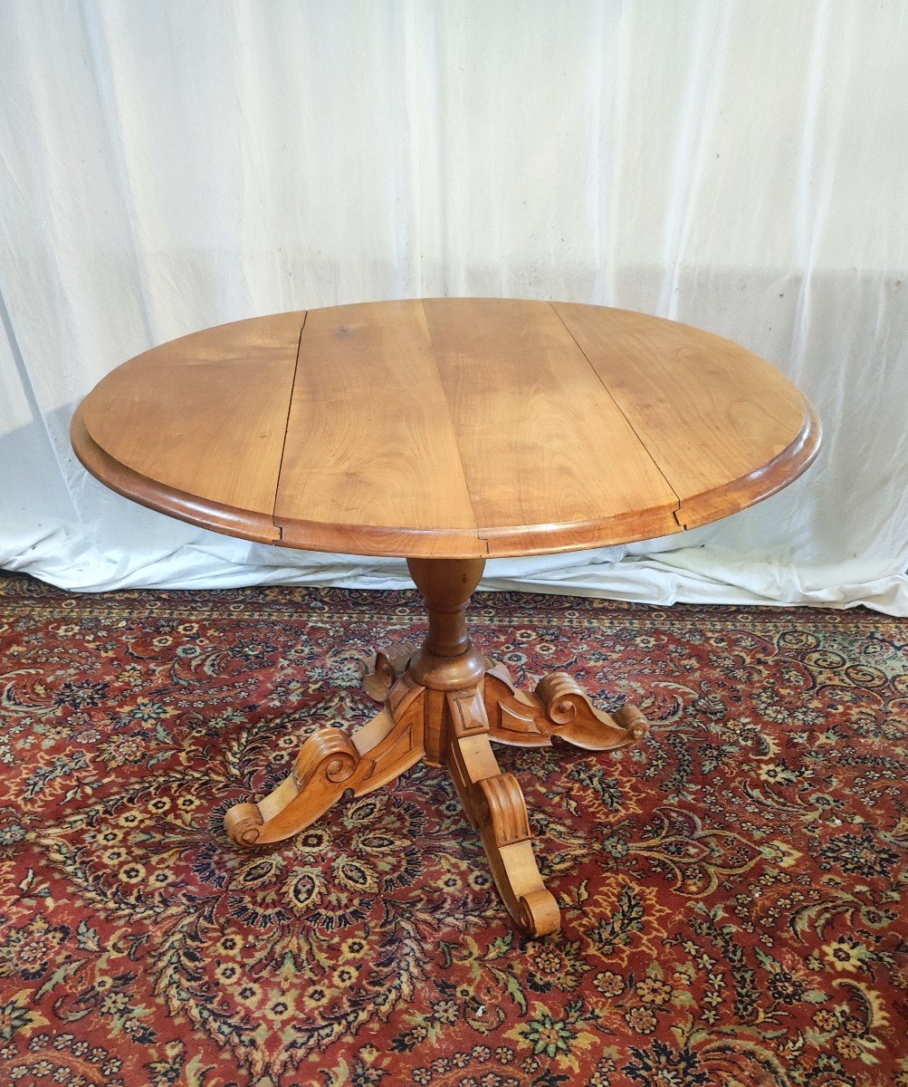 Louis-philippe 19th Century Pedestal Table