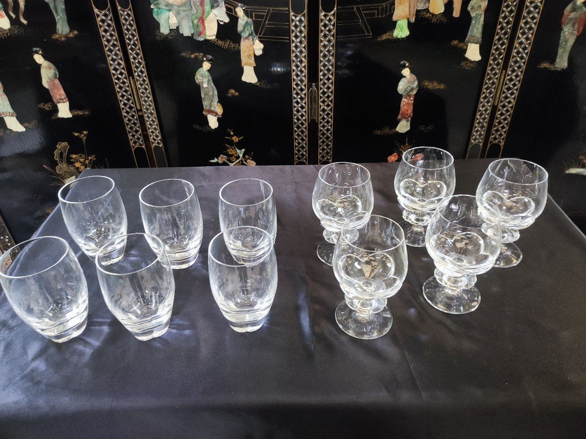 Crystal Glasses Lalique France -photo-5