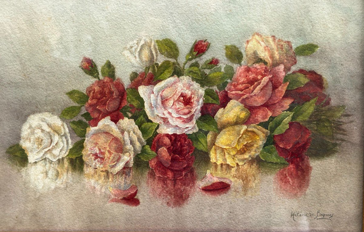 Watercolor Rose Painting XX-photo-2