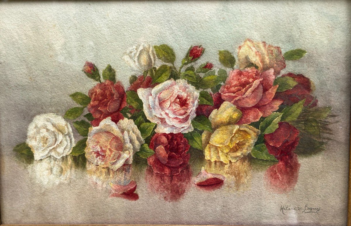 Watercolor Rose Painting XX-photo-4