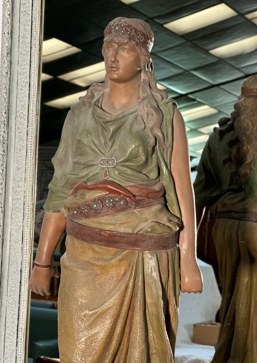 Terracotta Sculpture F. Goldscheider. "judith"-photo-2