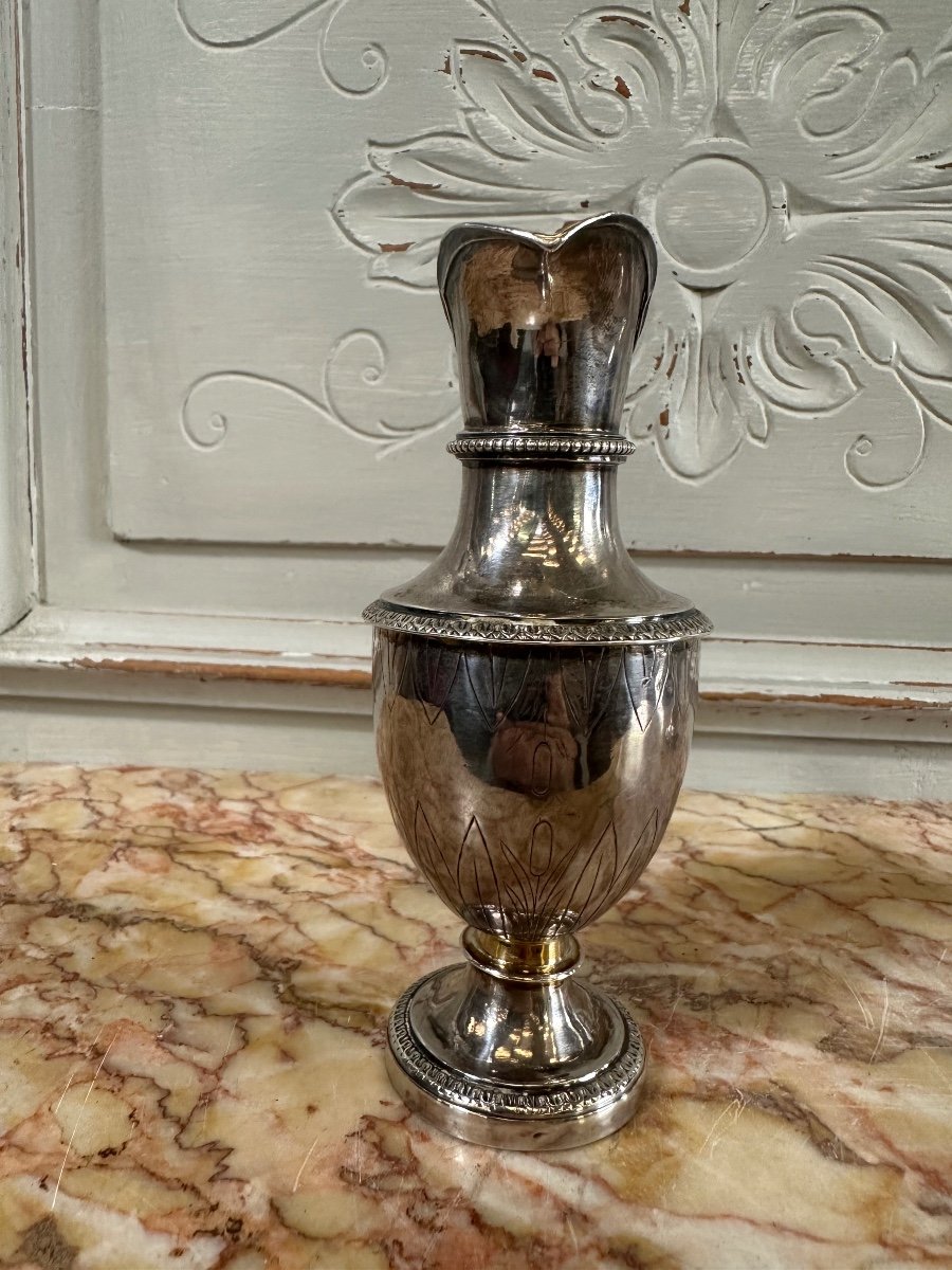  Travel Ciborium And Sick Burette In Silver 18 Century -photo-4