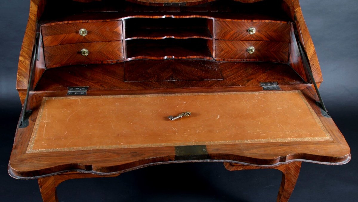 Sloping Desk With Boxes Stamped Jb Hedouin 18 -ème Siècles-photo-2