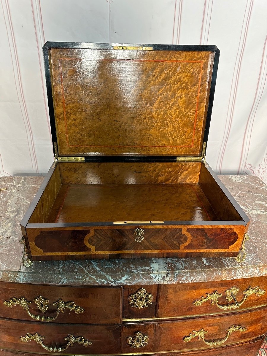 Coffret   en Marquèterie   XIX siècles  -photo-3