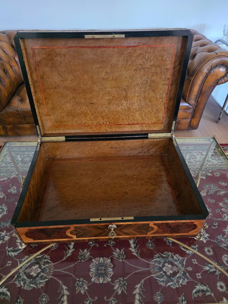 Coffret   en Marquèterie   XIX siècles  -photo-6