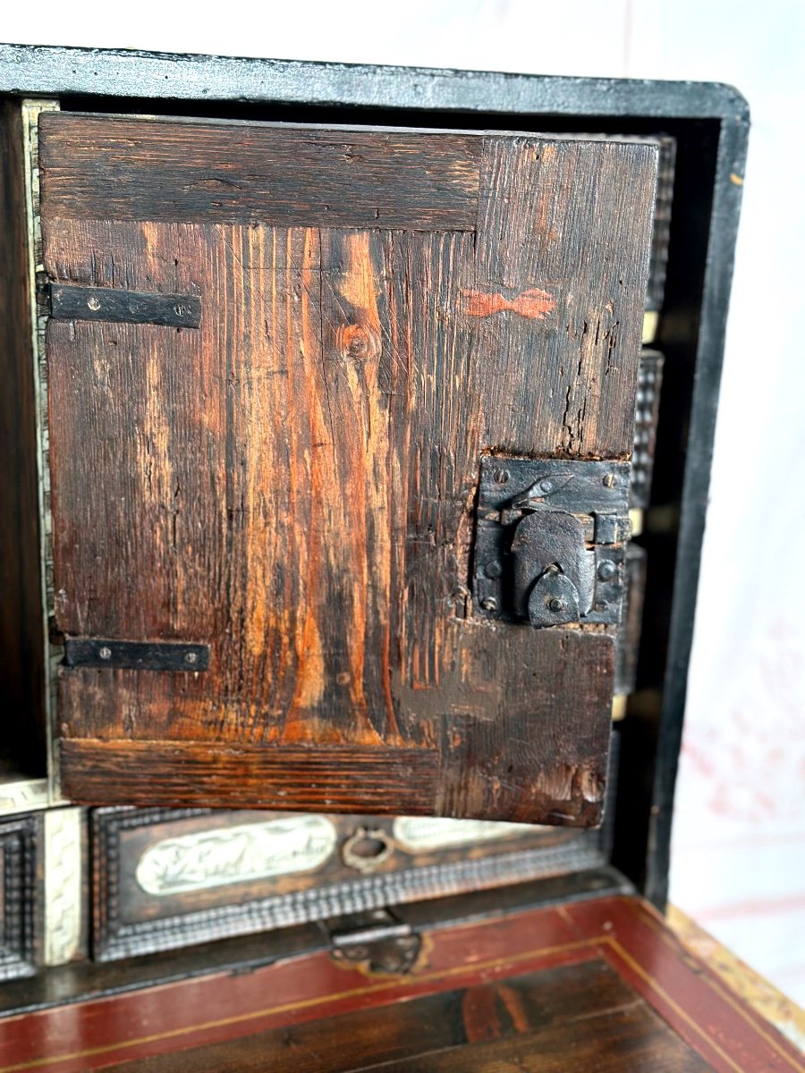 17th Century Ivory Travel Cabinet-photo-1