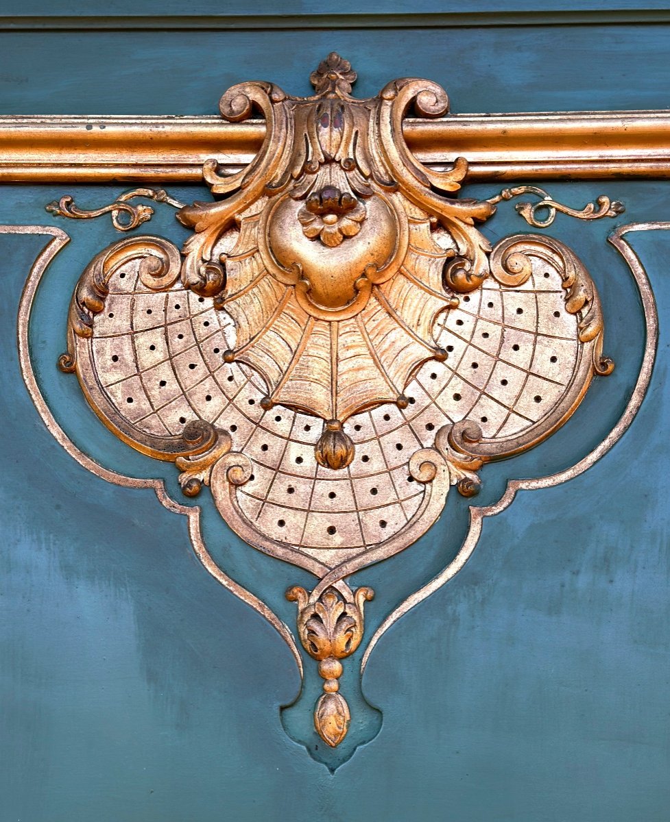 Large Wood Paneled Trumeau -photo-4