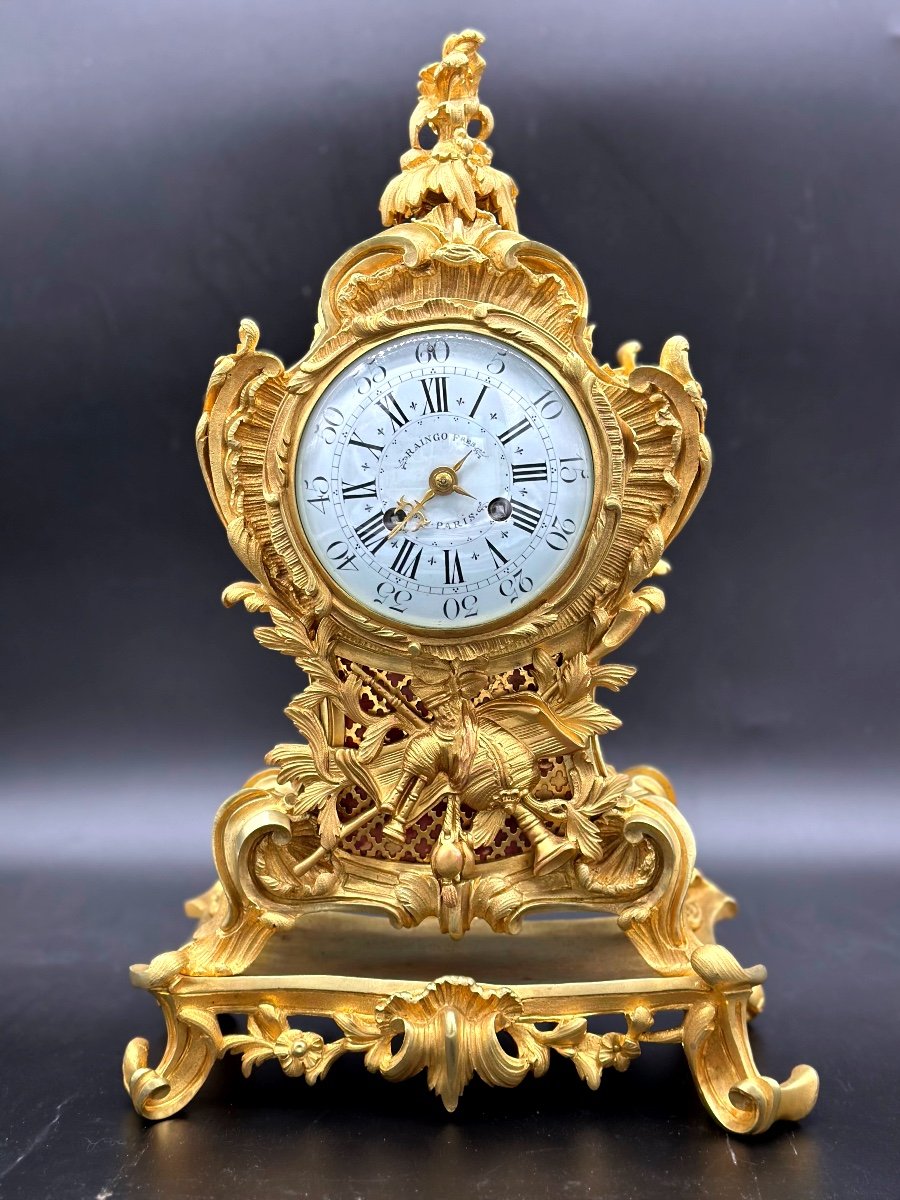 Louis XV Gilt Bronze Cartel -photo-2