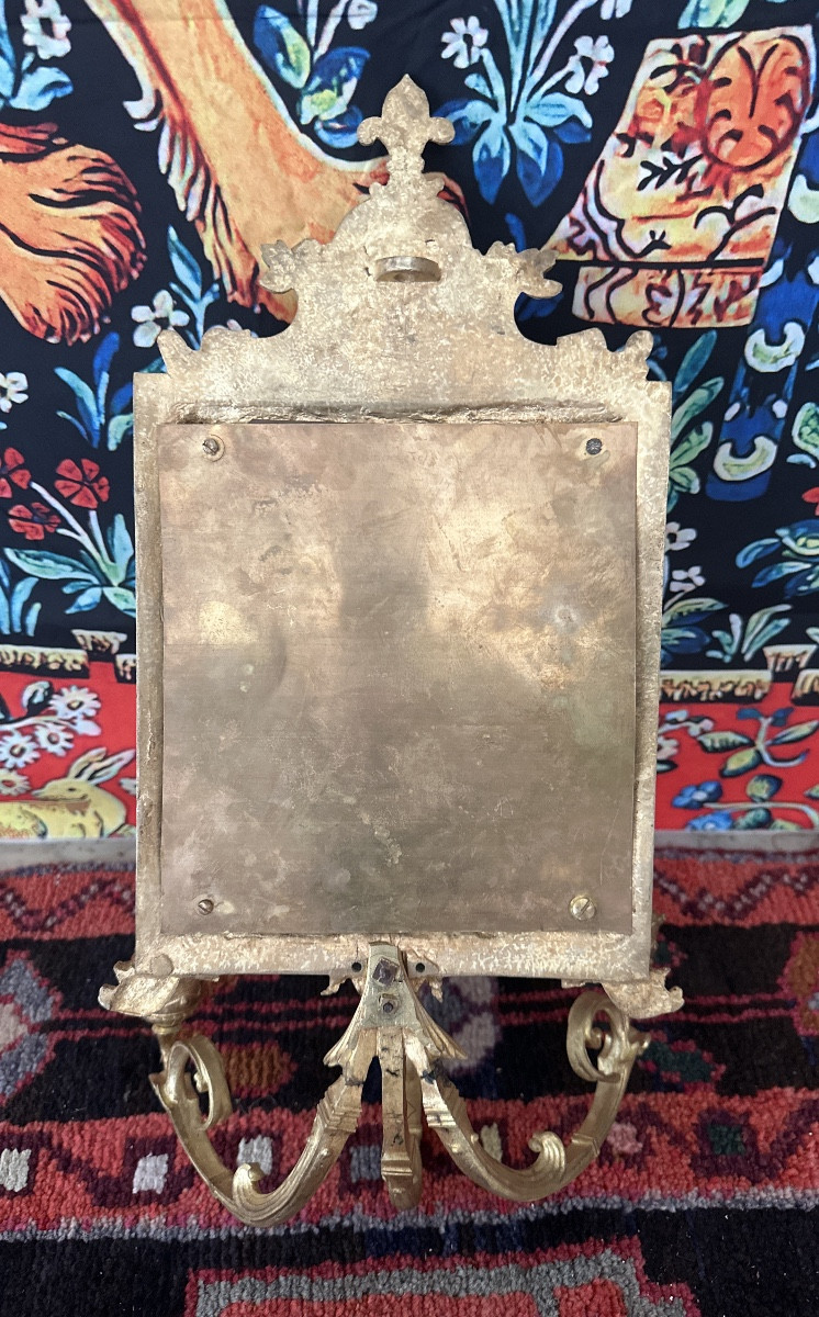 Paire De Miroirs ventoline  France, XIXe Siècle.-photo-2