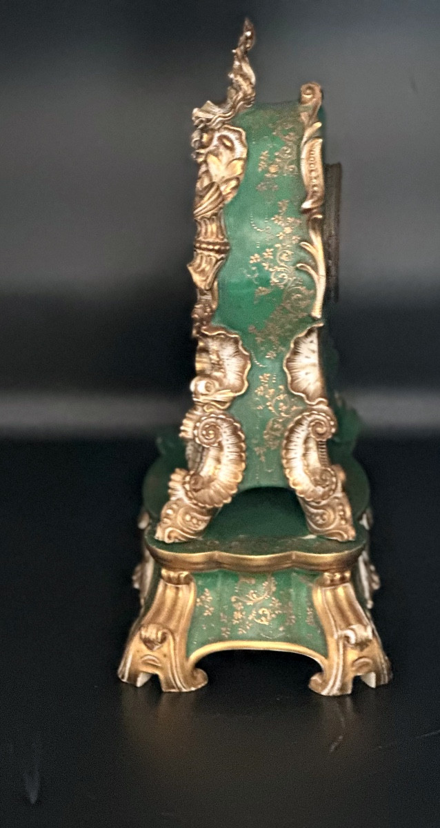 Rococo-style Porcelain Table Sign And Base-photo-2
