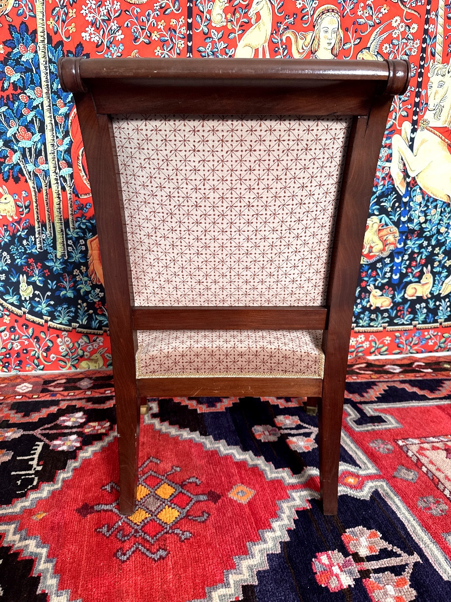 Fauteuil époque  Retour d'Egypte en acajou XIX  siècles -photo-3