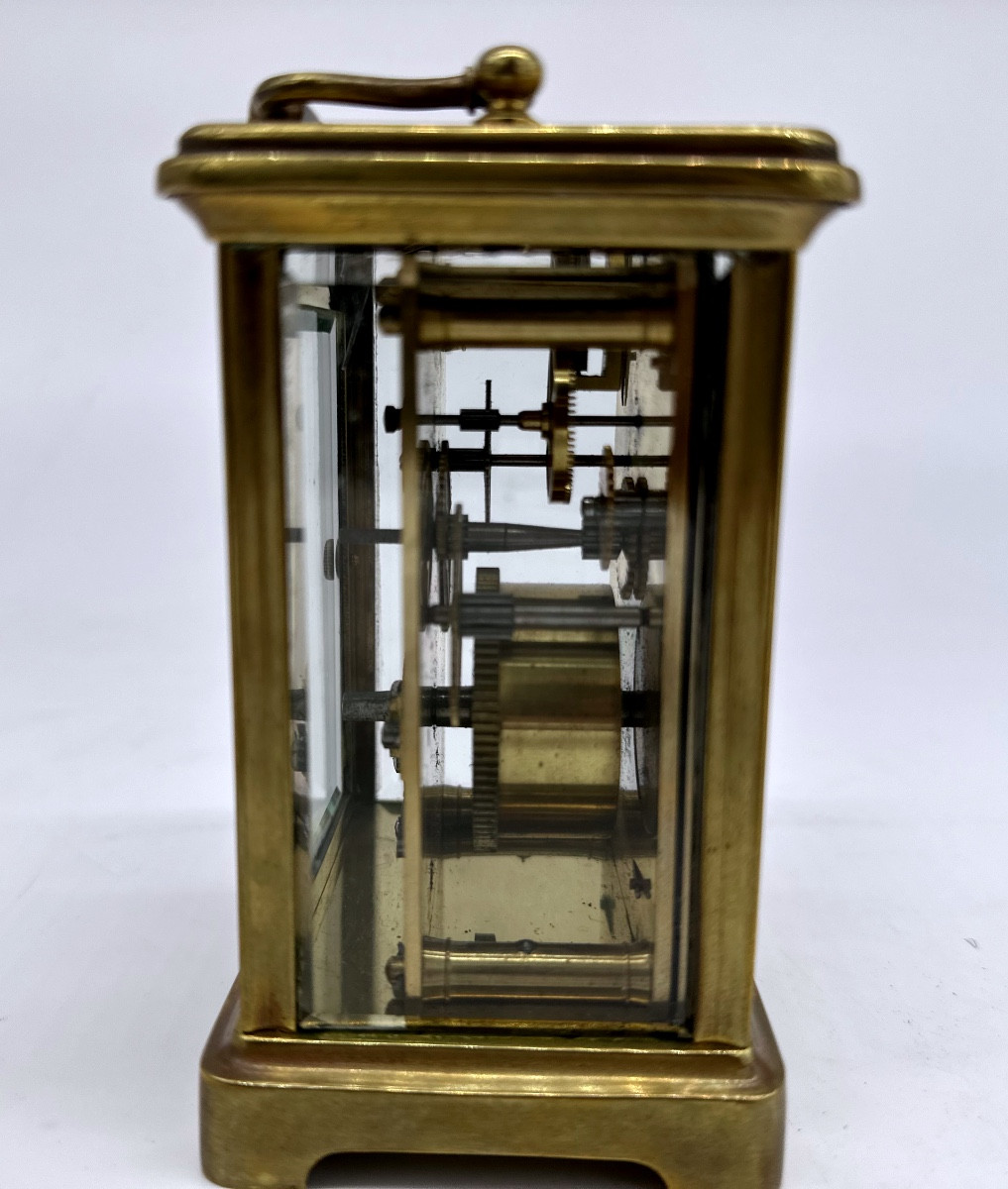 Pendule En Laiton D’officier De Voyage -photo-2