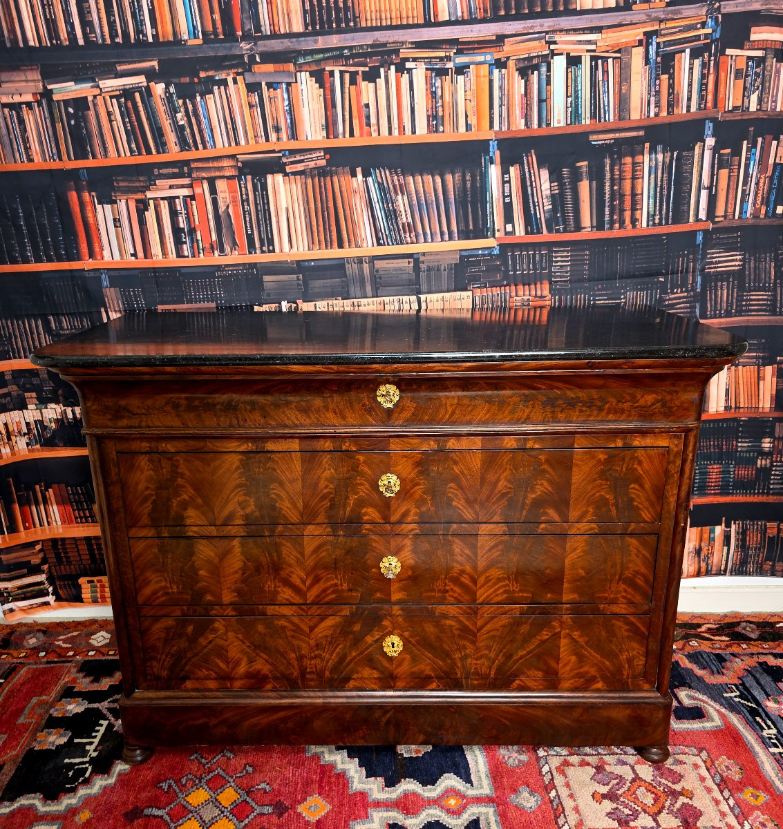 19th Century Mahogany Chest Of Drawers -photo-2