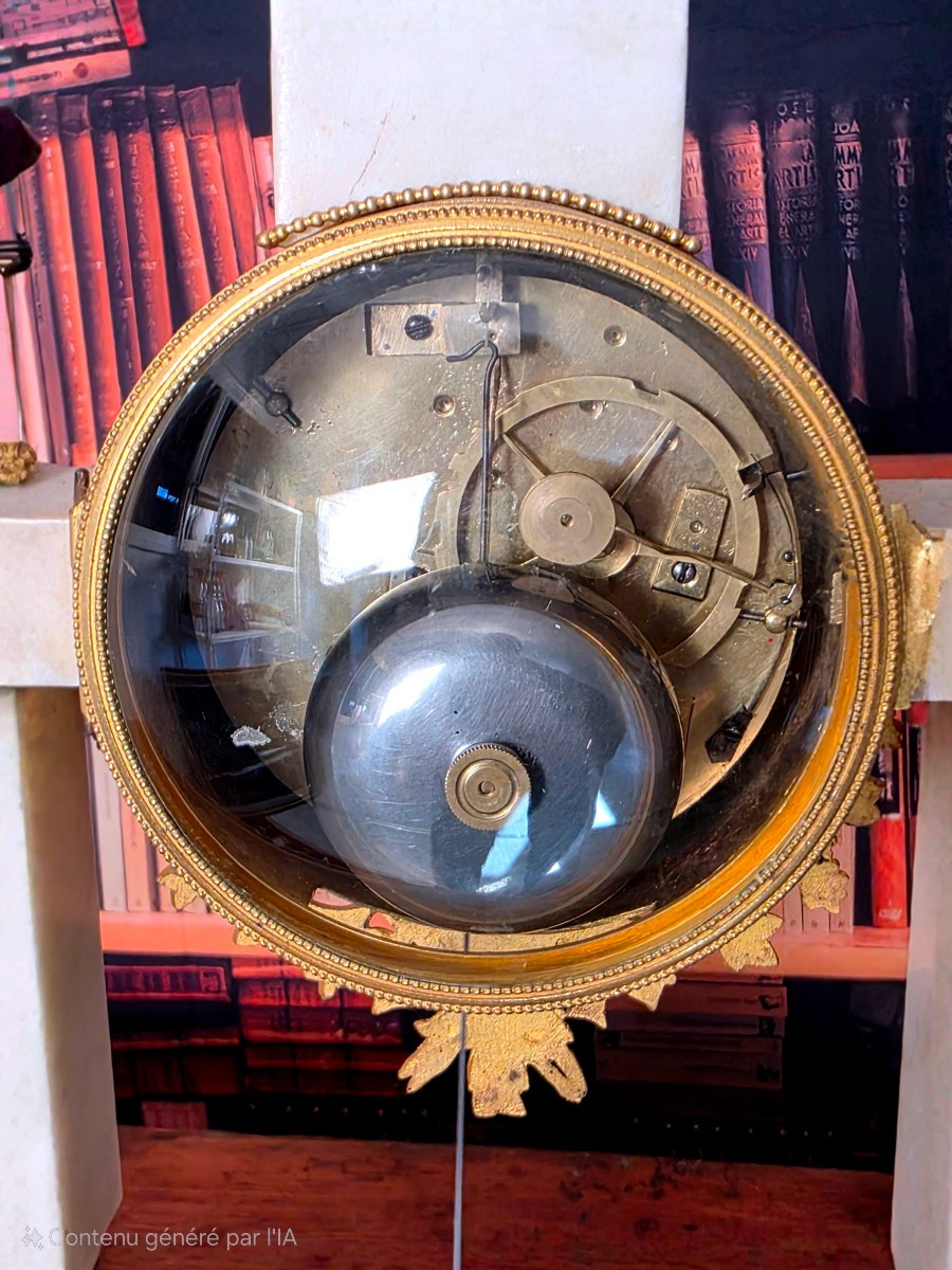 Louis XVI Period Gilt Bronze Clock-photo-3