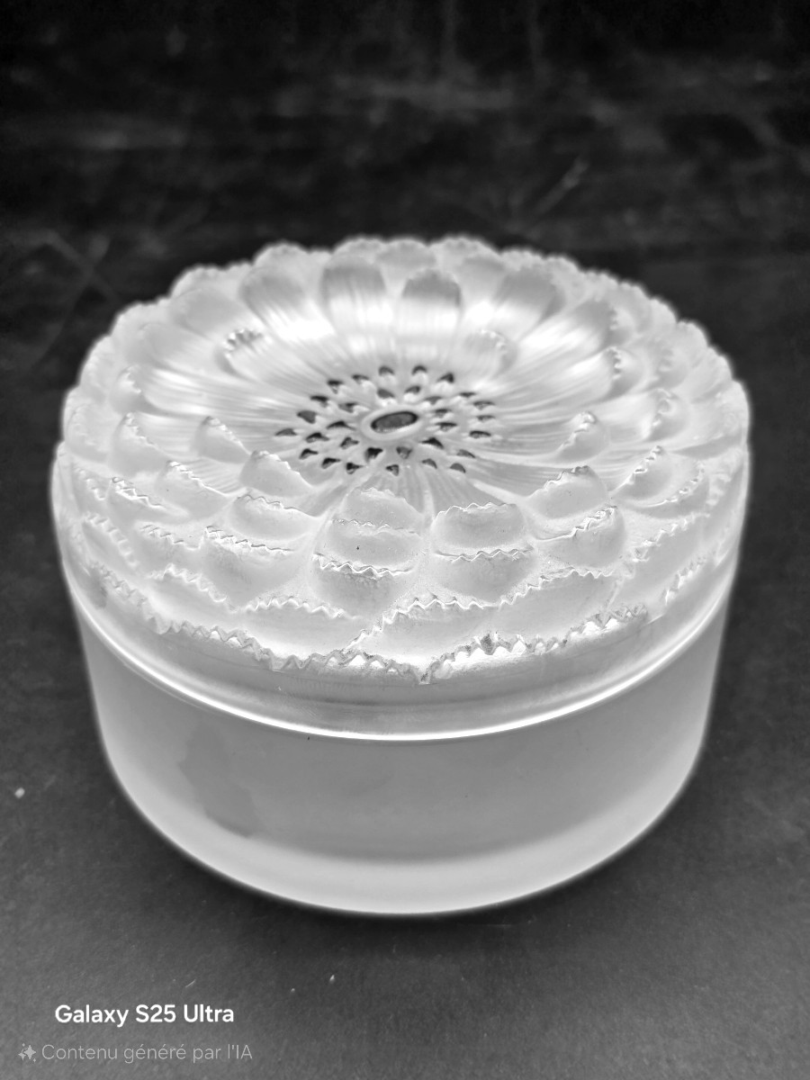 Lalique France Dahlia Model Box-photo-3