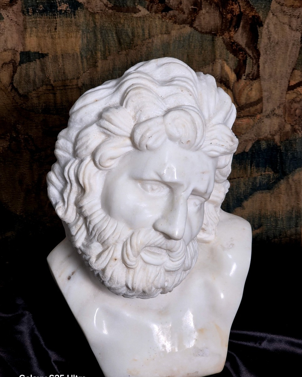 19th Century Marble Bust -photo-3