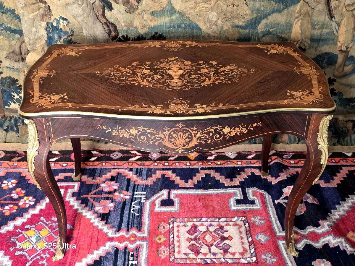 XV Marquetry Desk -photo-3