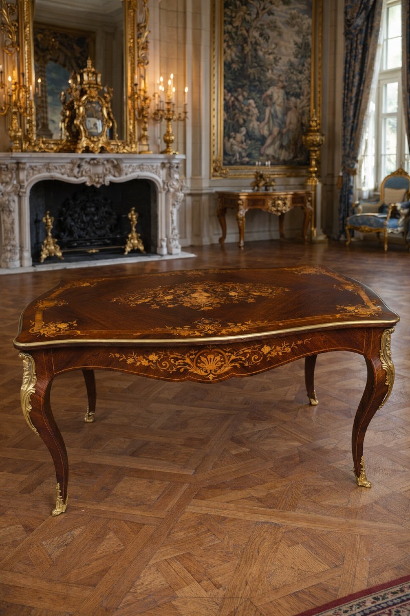 Bureau en marqueterie XV 