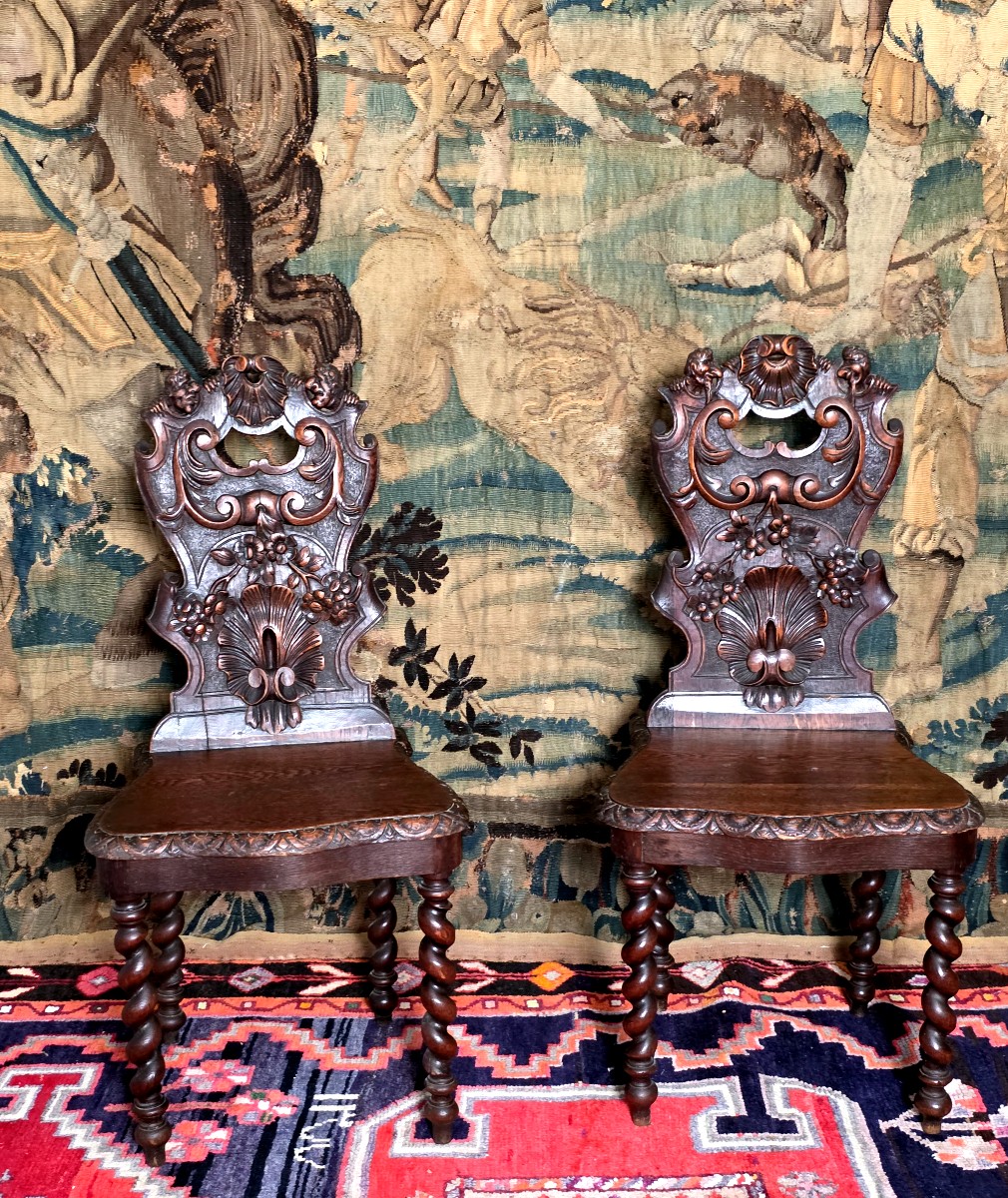 Chaise alsacienne 19 ème siècles 