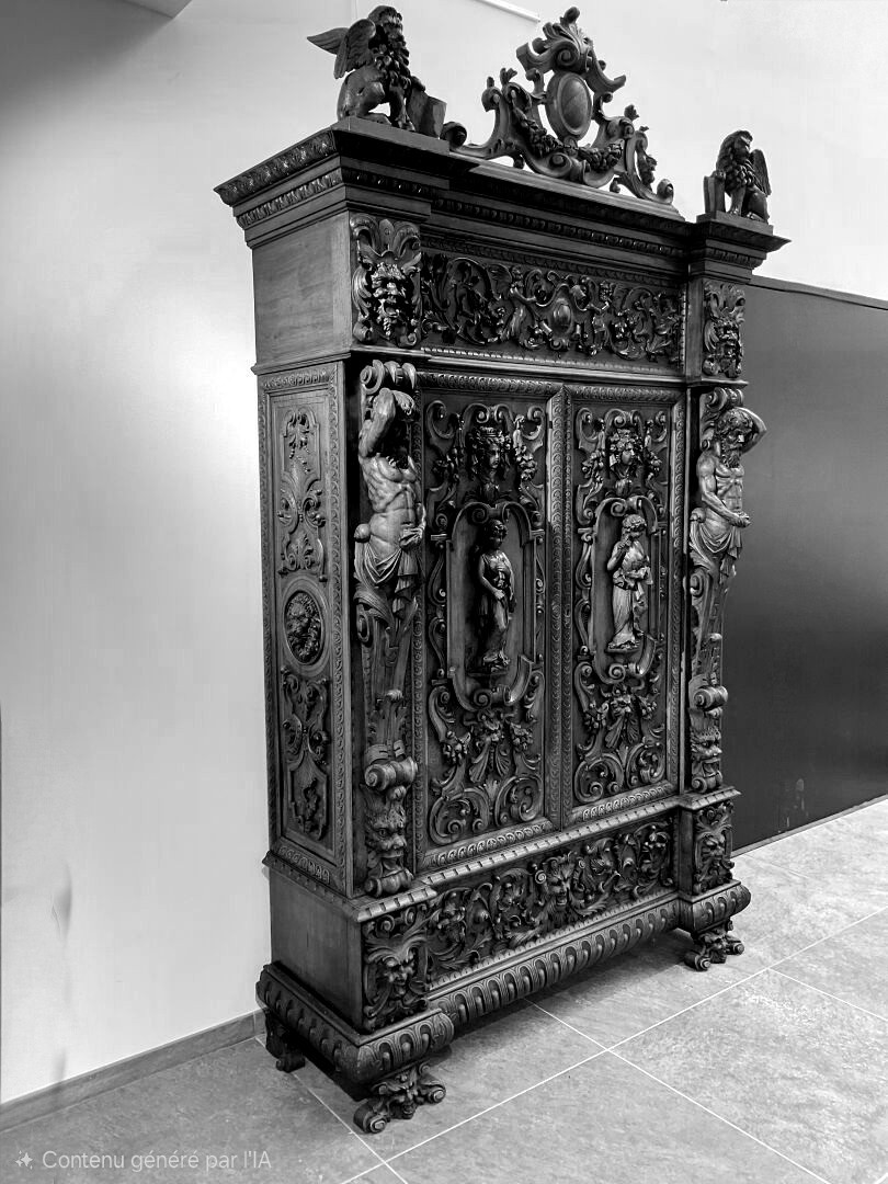 Armoire renaissance d après Hugues sambin-photo-7