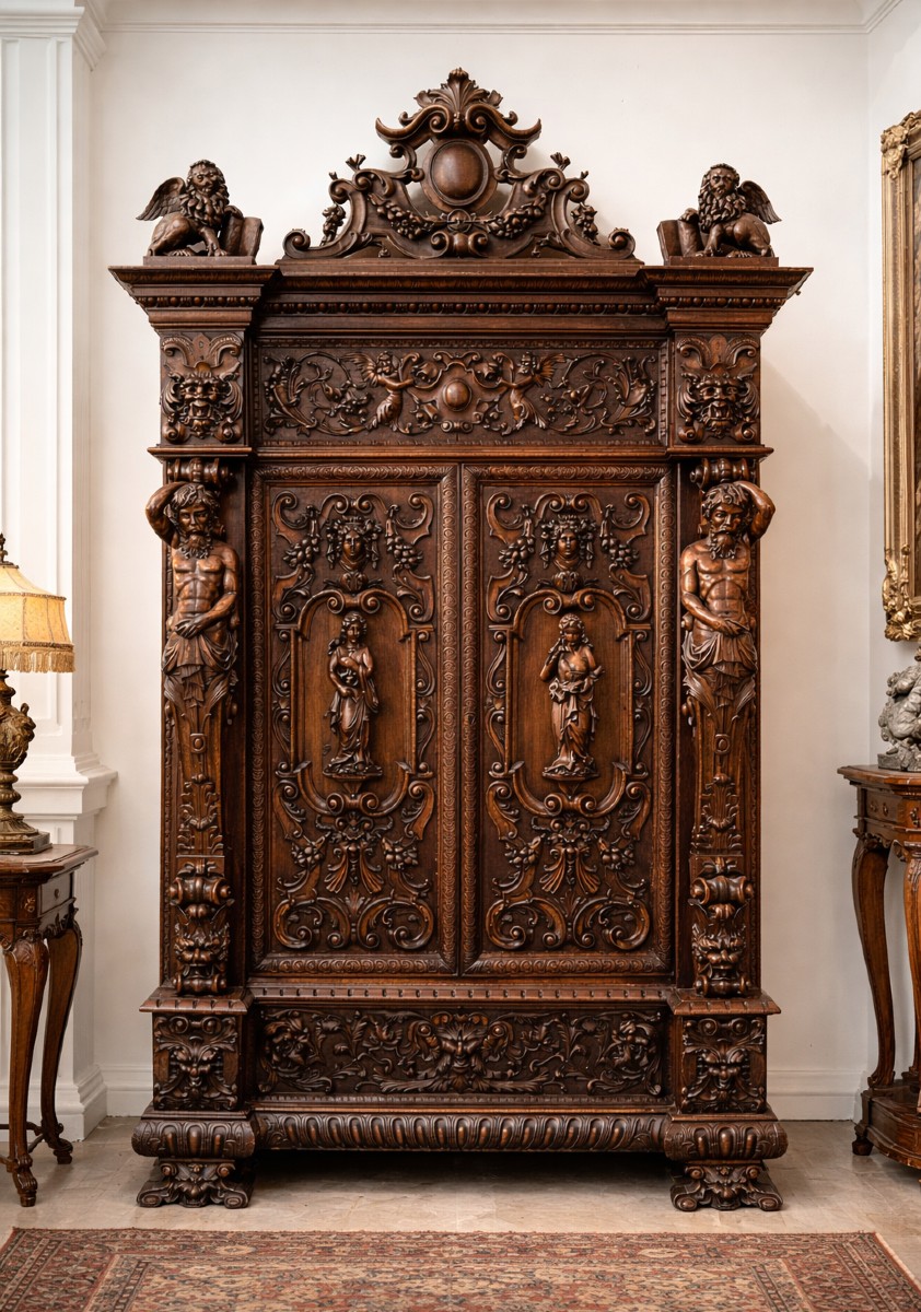 Armoire renaissance d après Hugues sambin