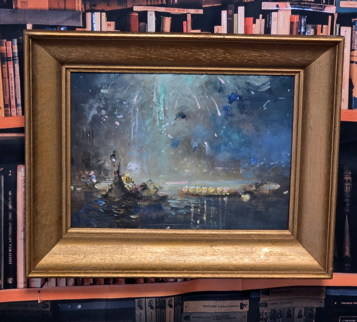 Painting By Fernand Janin (the Night Festival On The Lido, Nîmes) -photo-5