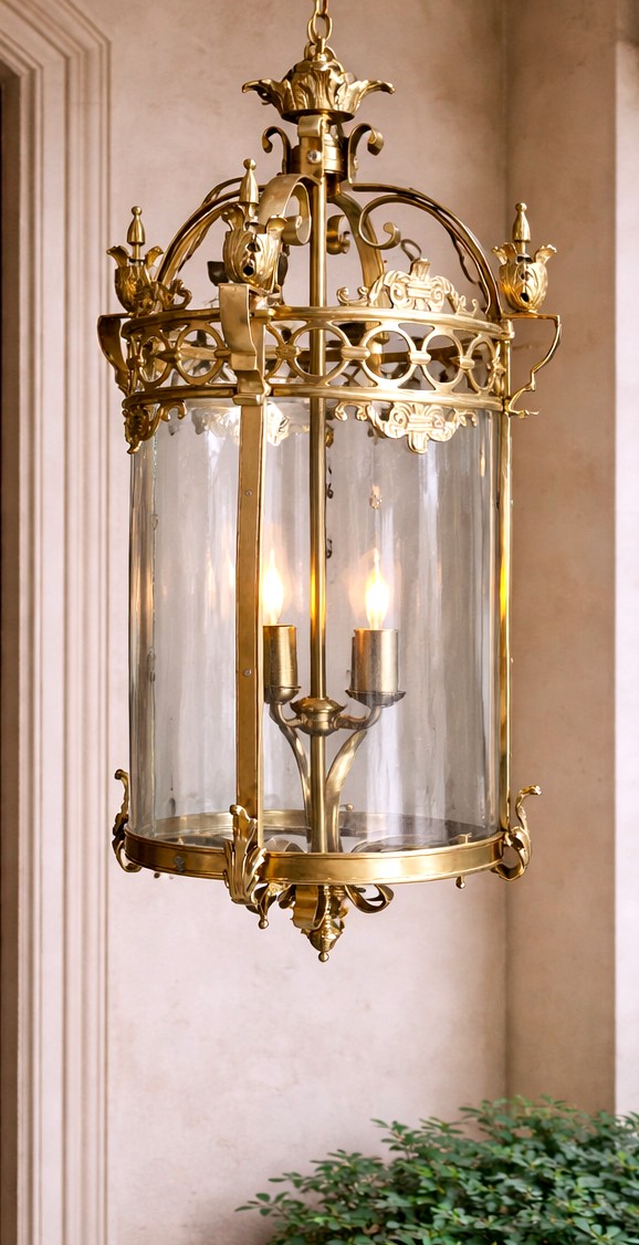 Bronze Lanterns, Louis XVI Style Four-light Wall Sconces-photo-2