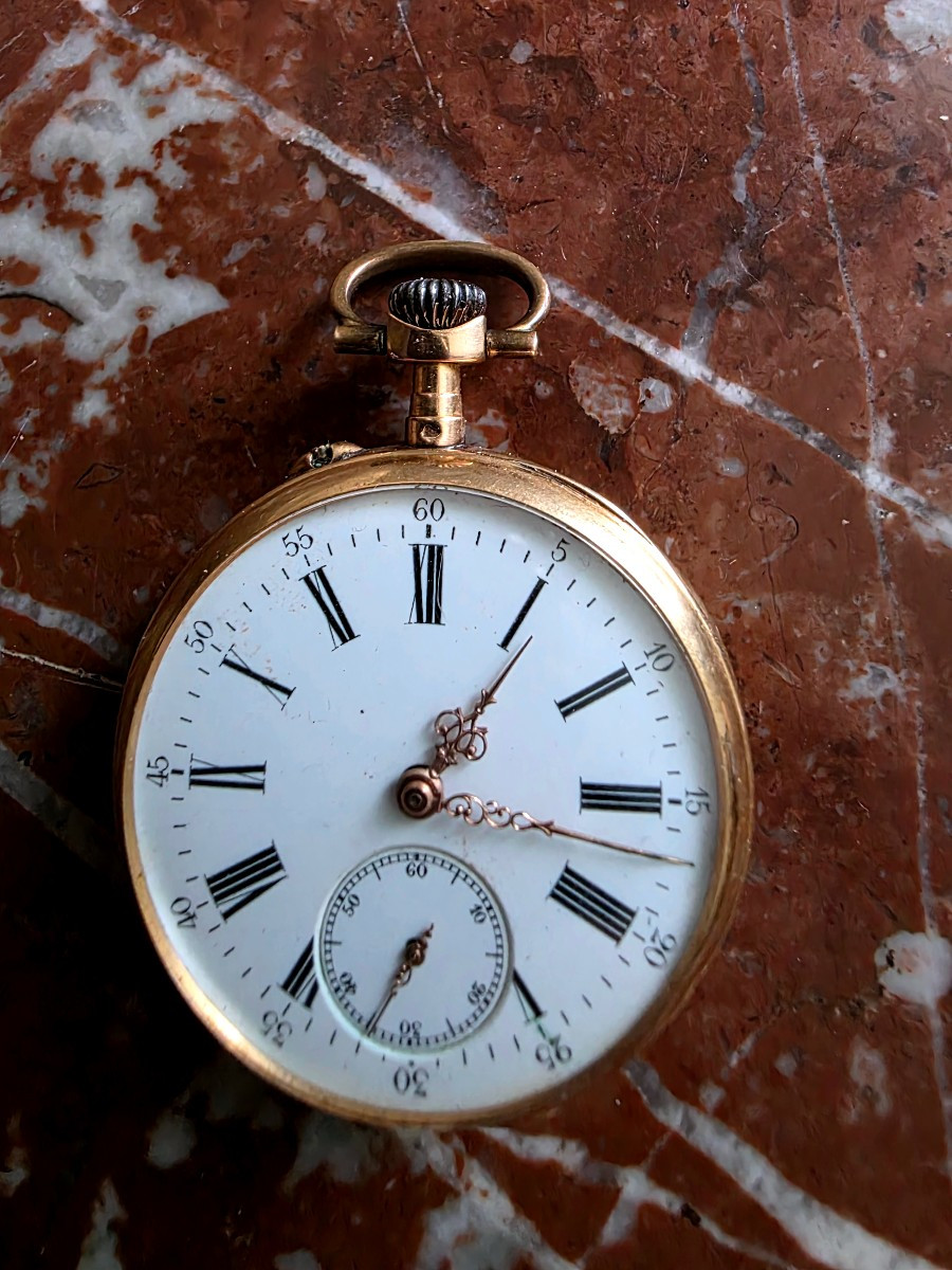 Montre gousset en or-photo-3