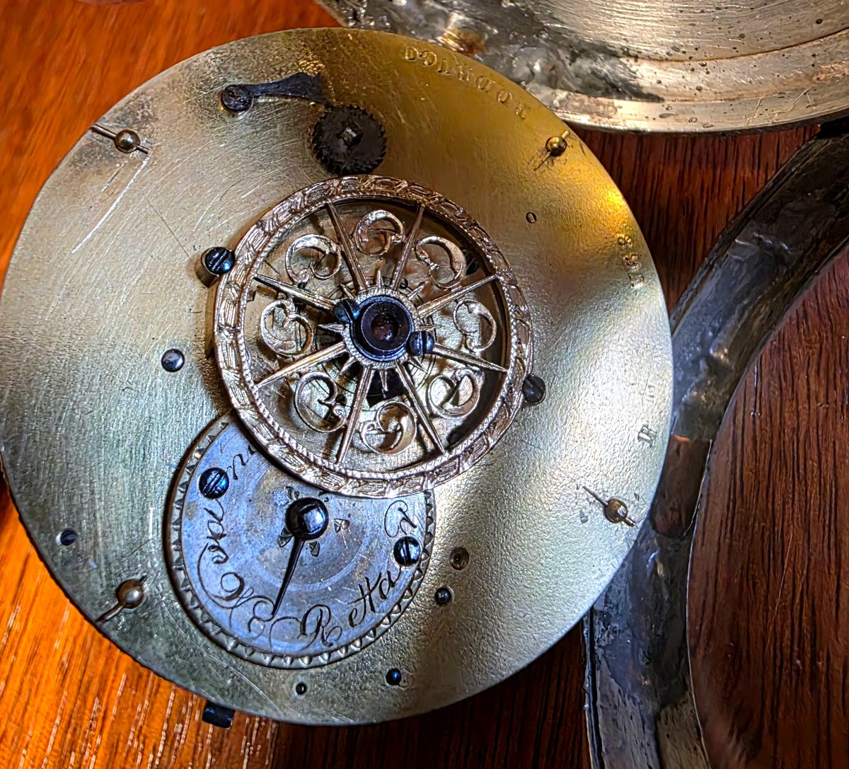 Very Rare Vermeil Watch, With Central Rooster, Gold Decoration And Date: 1800.-photo-2