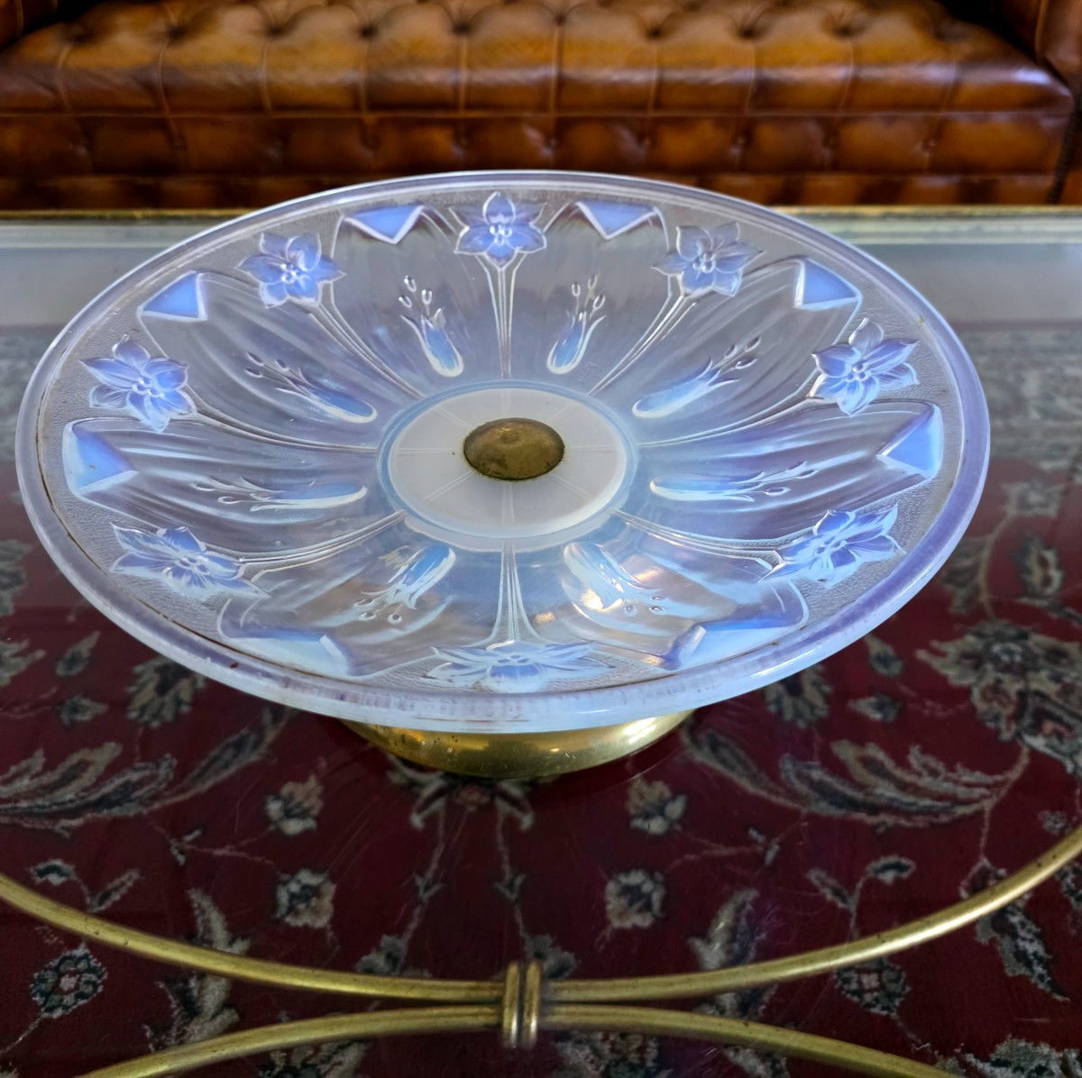 Coupe A Fruit Opalescent France Ezan Sabino Etling