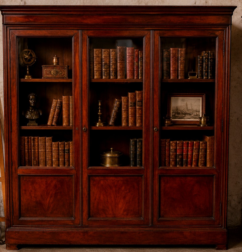 19th Century Mahogany Bookcase-photo-2