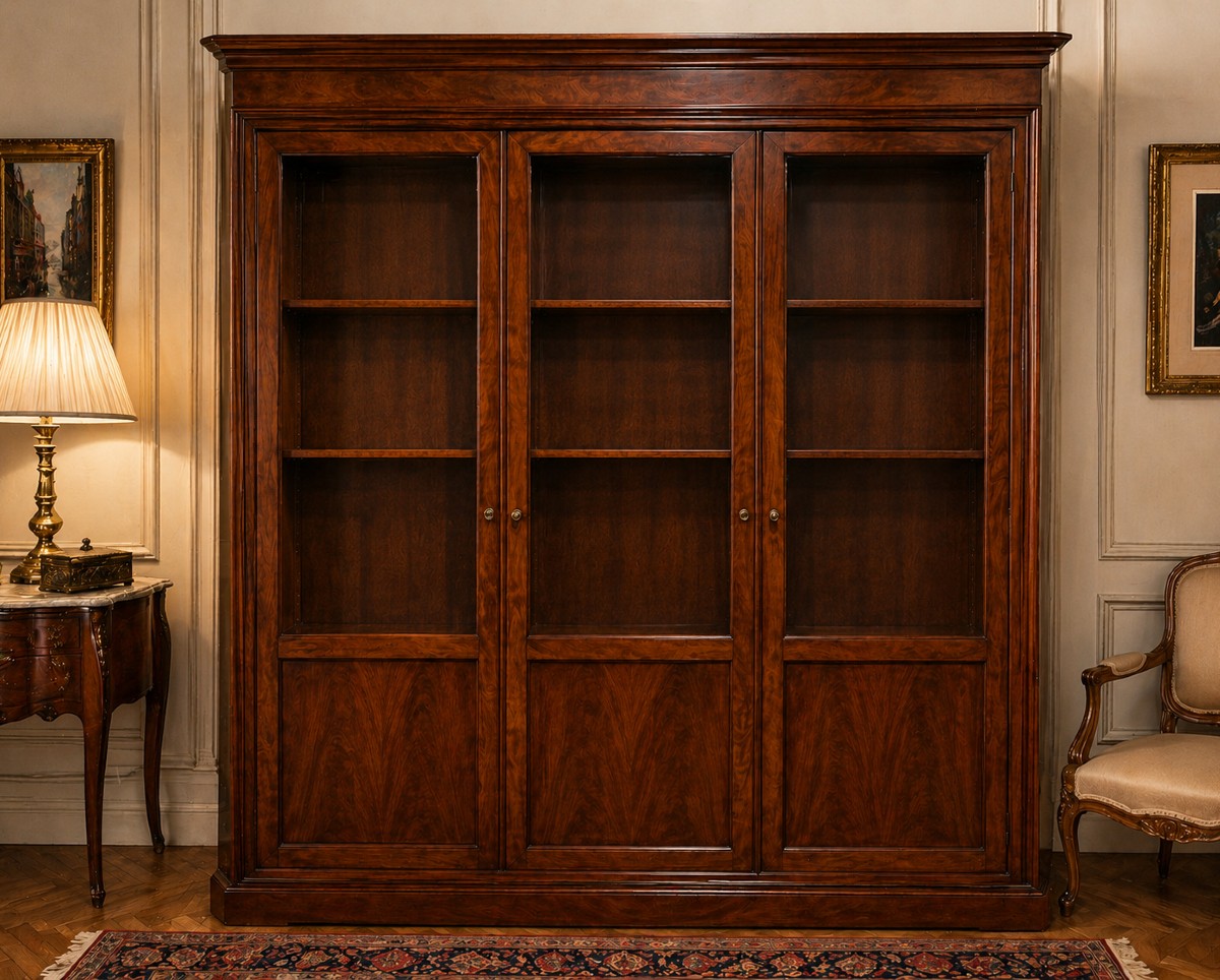 19th Century Mahogany Bookcase-photo-3