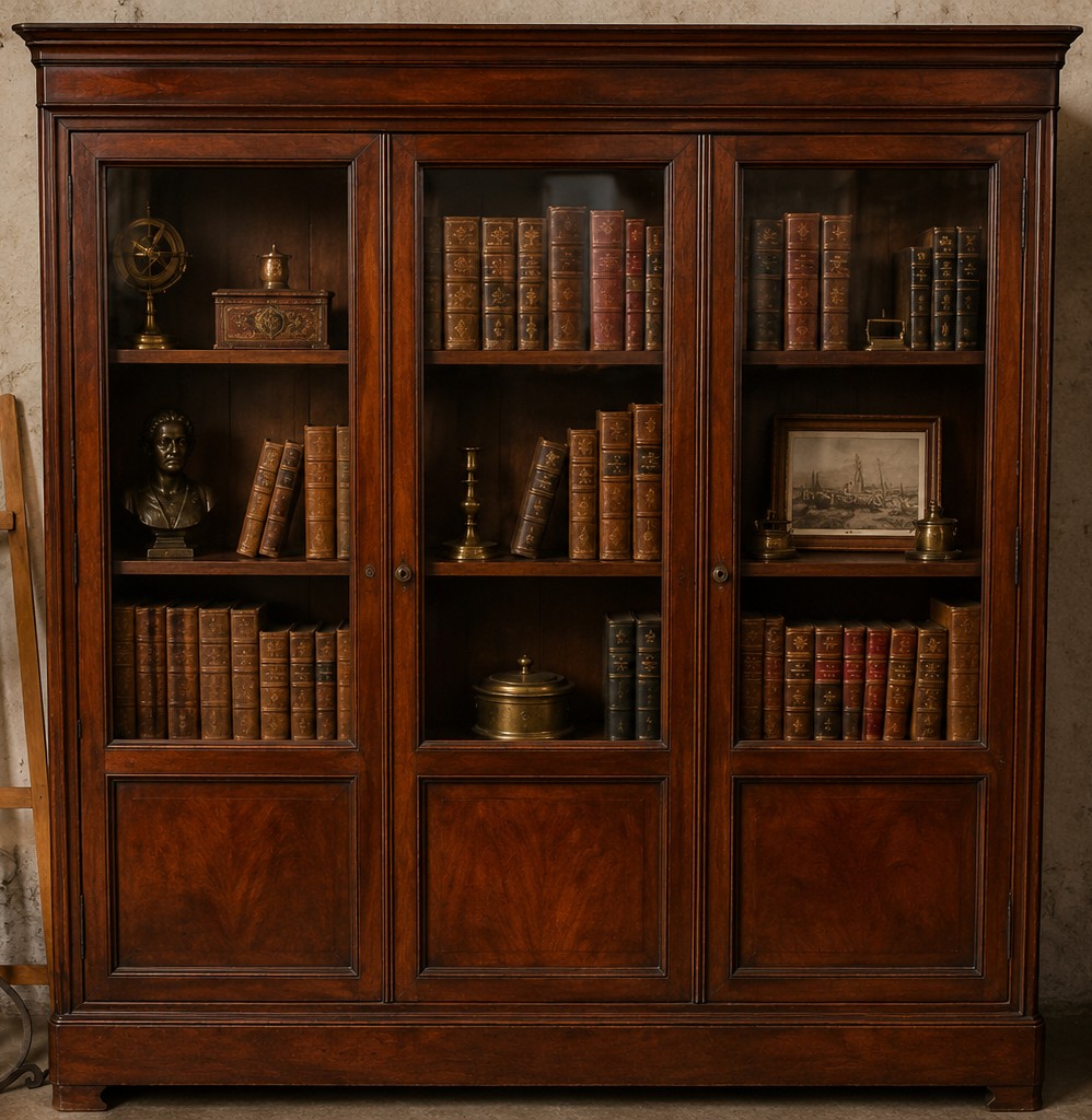 19th Century Mahogany Bookcase-photo-3