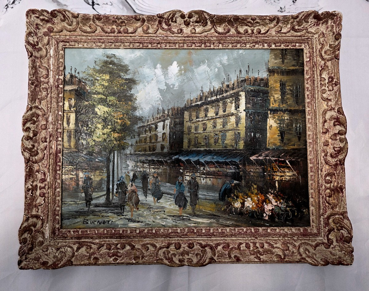 Tableau Scènes Parisienne Burnett-photo-3