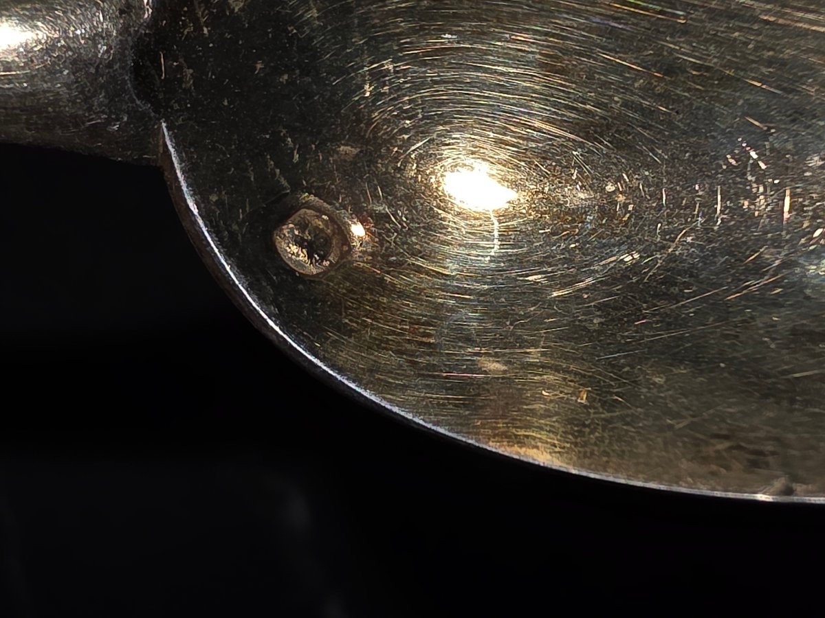  12 Small Silver Spoons 19 Siècle Goldsmith Philippe Berthier-photo-1