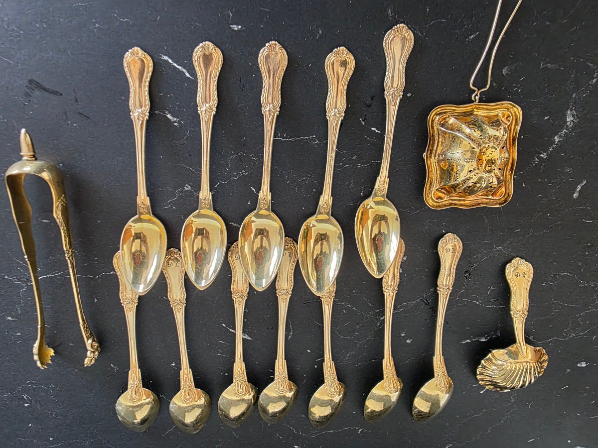 Ensemble  en argent vermeil -photo-2