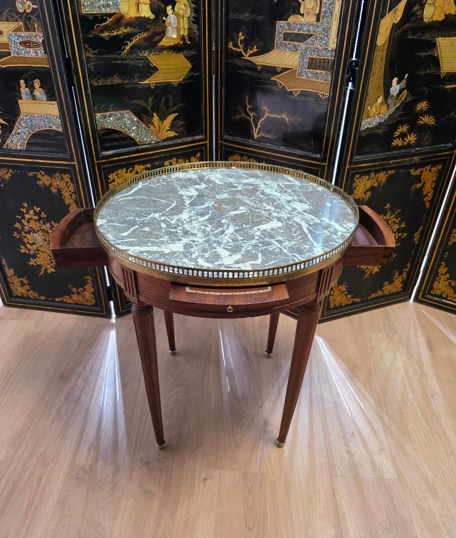 Mahogany Hot Water Bottle Table, Louis XVI Style-photo-2