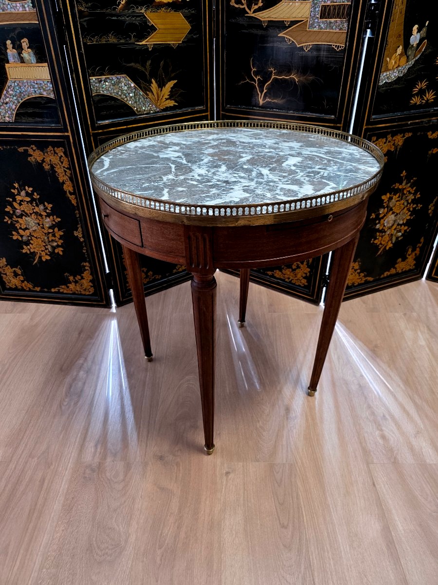 Mahogany Hot Water Bottle Table, Louis XVI Style-photo-4