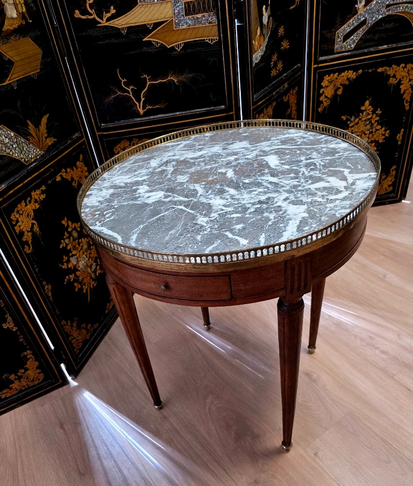 Mahogany Hot Water Bottle Table, Louis XVI Style-photo-1