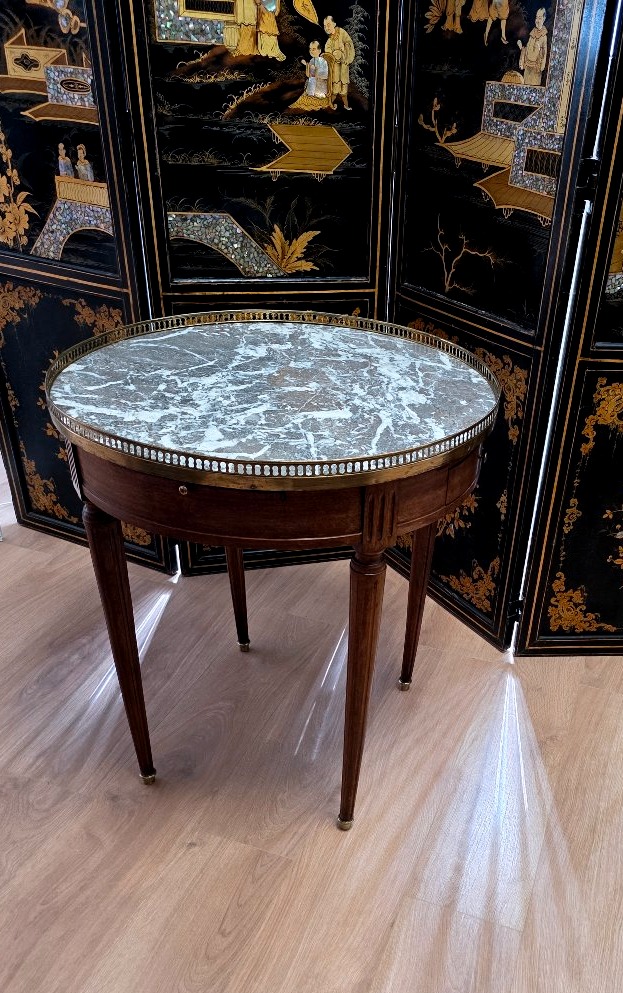 Mahogany Hot Water Bottle Table, Louis XVI Style-photo-2