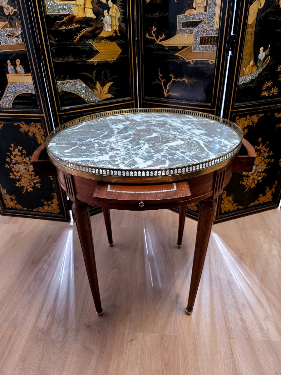 Mahogany Hot Water Bottle Table, Louis XVI Style-photo-3