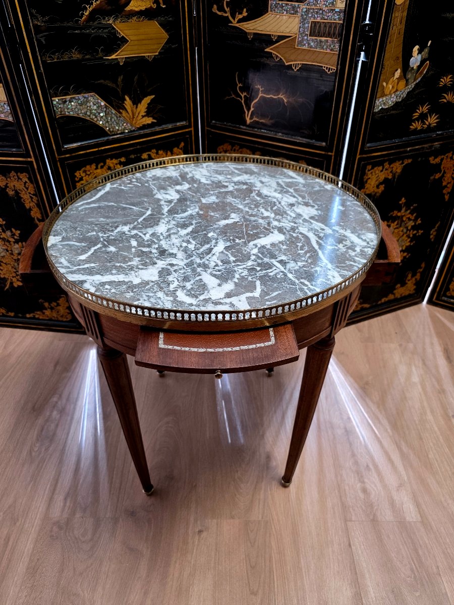 Mahogany Hot Water Bottle Table, Louis XVI Style-photo-4