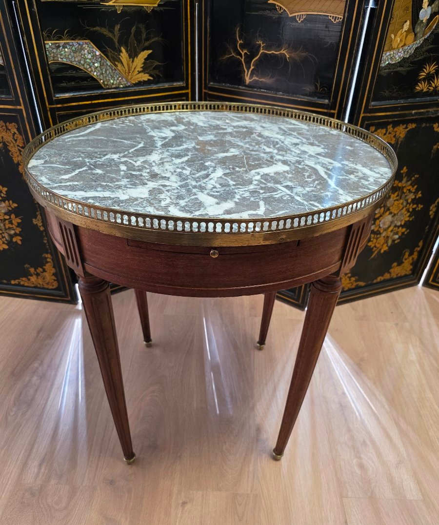 Mahogany Hot Water Bottle Table, Louis XVI Style-photo-5