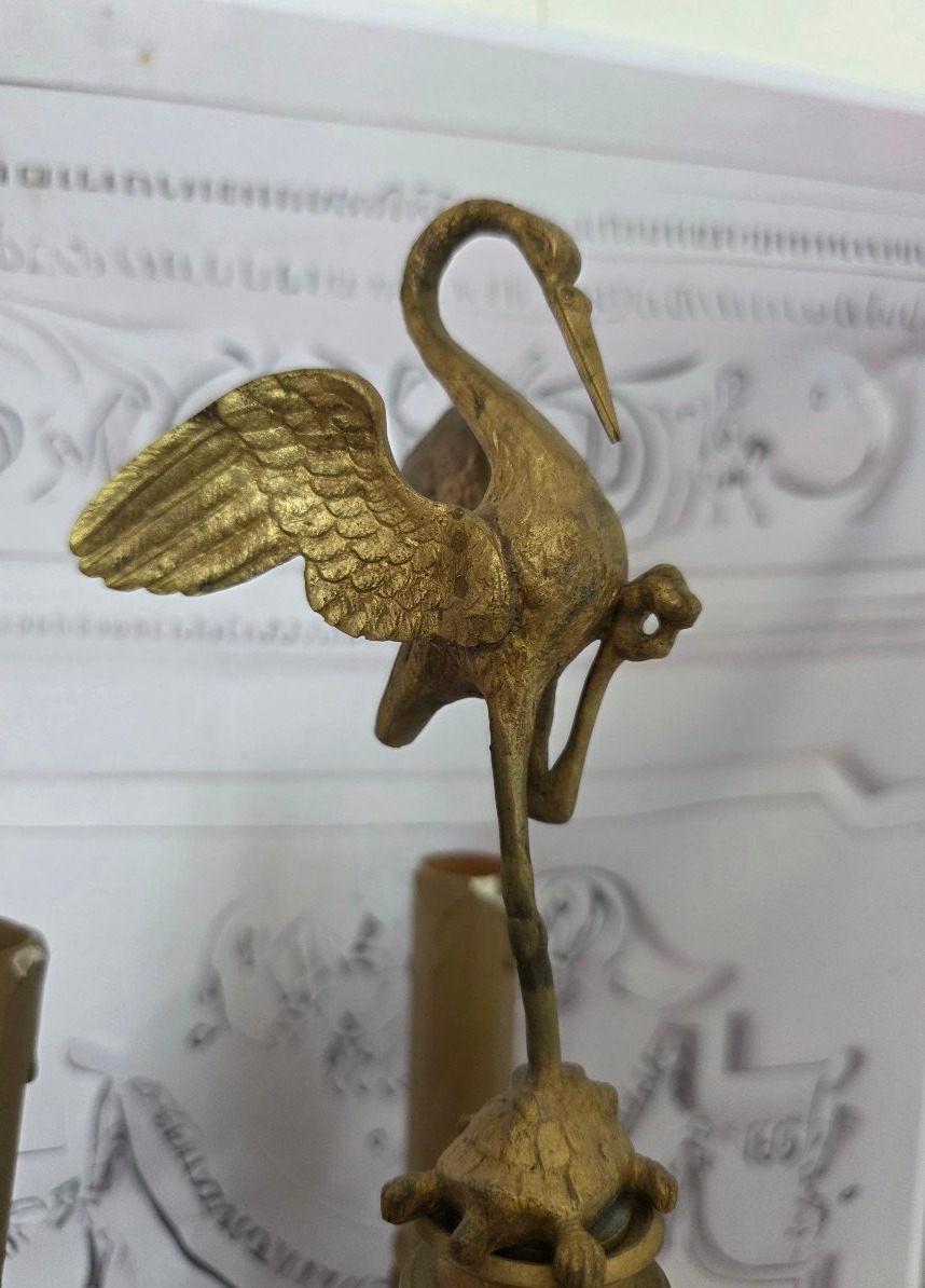 Flambeau en bronze Hippolyte ferrat-photo-3
