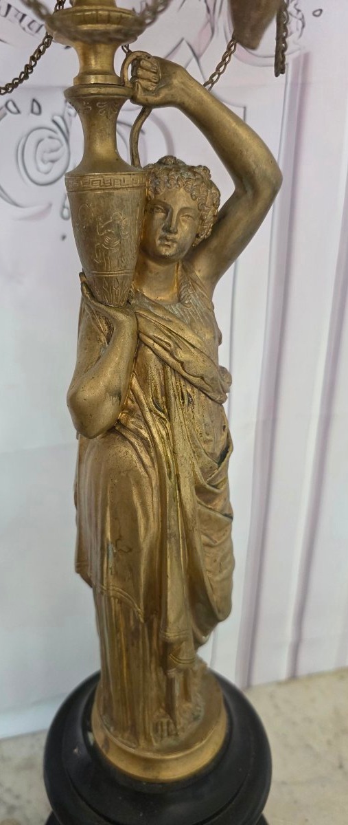 Flambeau en bronze Hippolyte ferrat-photo-2