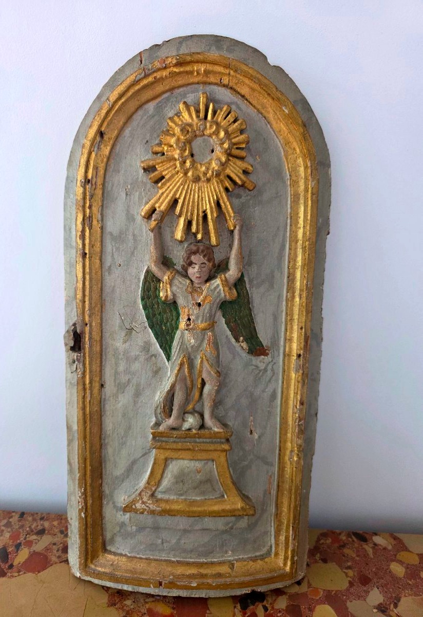 Porte de tabernacle époque 18 eme siècles -photo-3