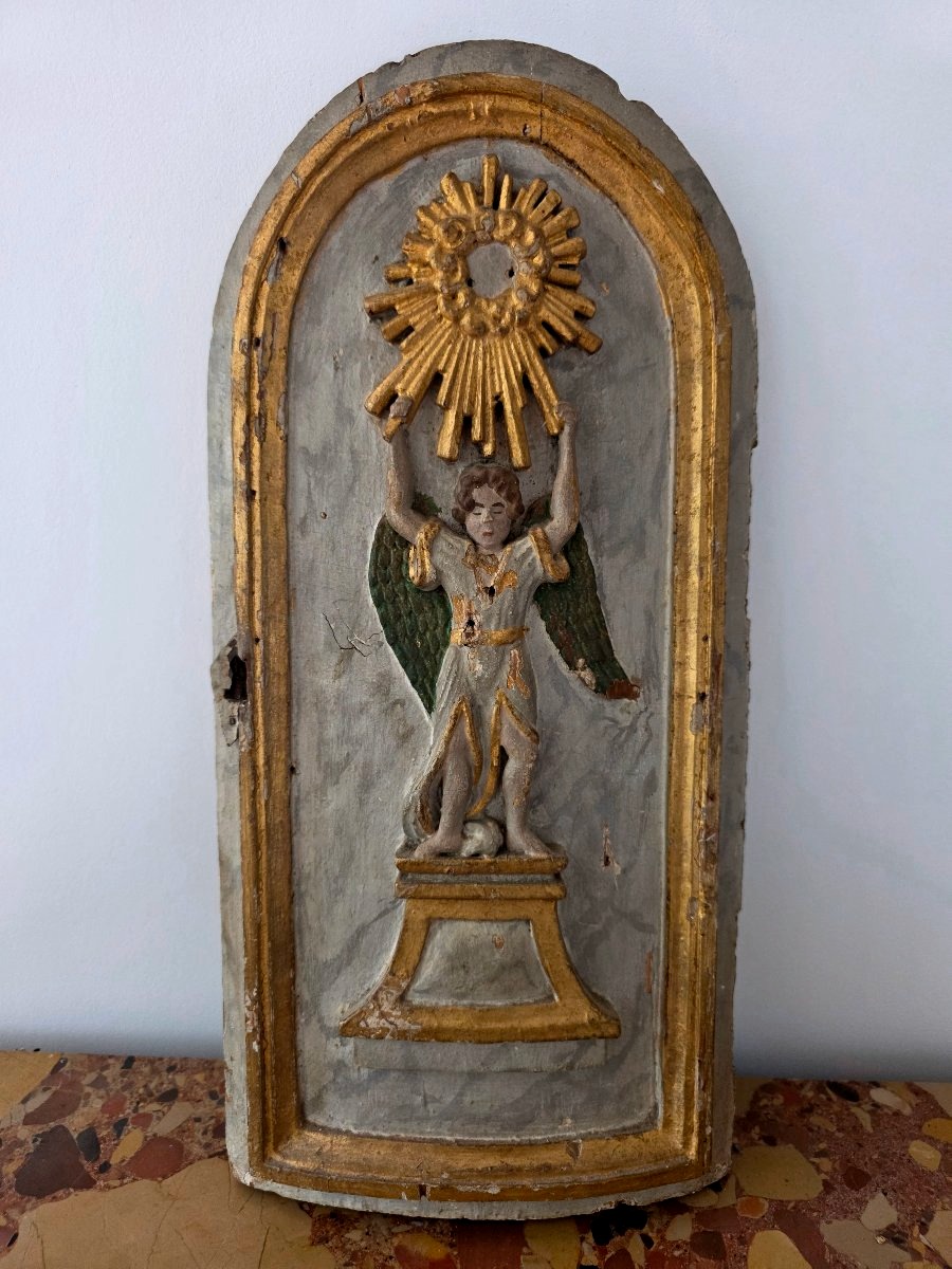 Porte de tabernacle époque 18 eme siècles -photo-4