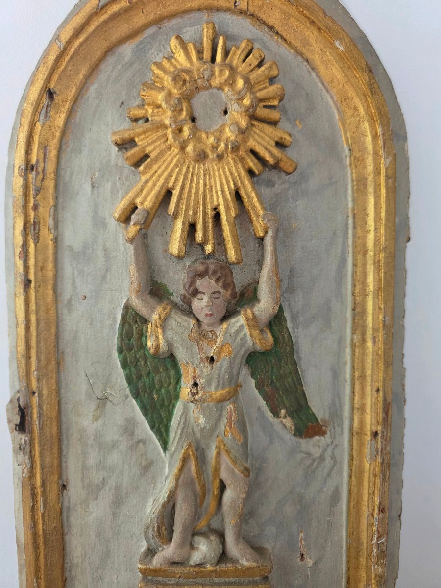Porte de tabernacle époque 18 eme siècles -photo-2